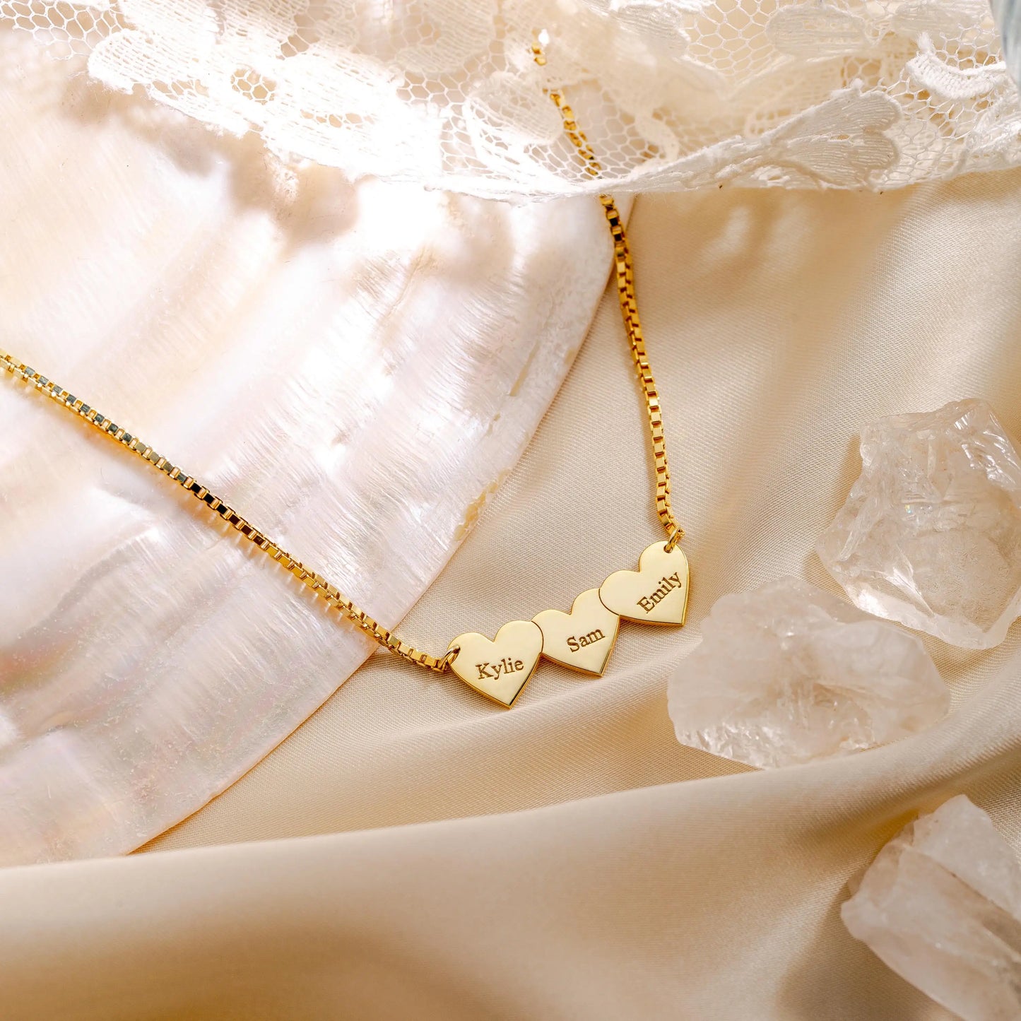 Personalized Heart Charm Necklace