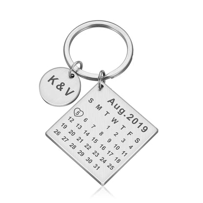 Personalized Calendar Keychain
