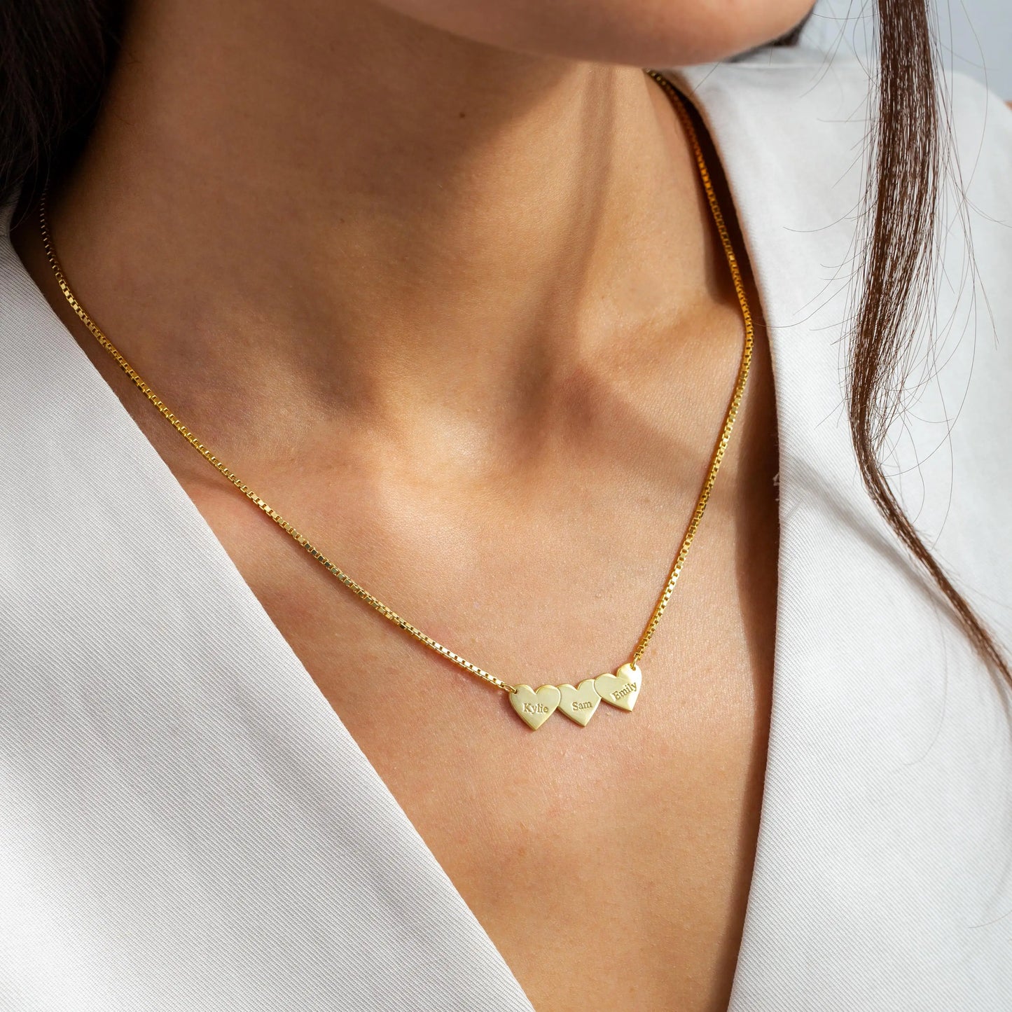 Personalized Heart Charm Necklace