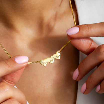 Personalized Heart Charm Necklace