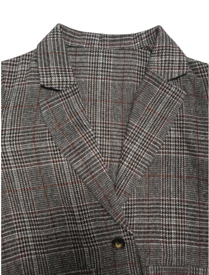 Nina Plaid Blazer